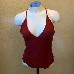 Forever 21 brick red bodysuit